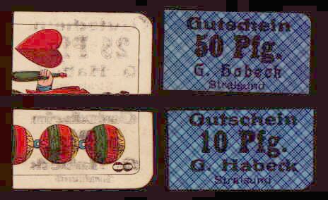 VS + RS Druck auf zerschnittene Skatkarte