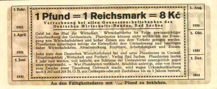 1 Pfund als Tauschmittel