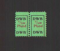 Klebemarke 1/100 Pfund